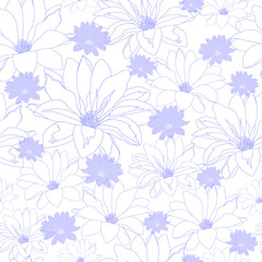 Wall Mural - Floral seamless pattern