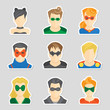© Macrovector - Set of avatar stickers