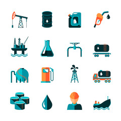 Poster - Oil Industry Icons