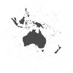 australia map background vector, illustration for communication