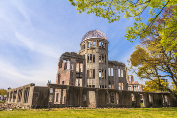 Wall Mural - Atomic bomb ruins in Hiroshima Japan