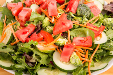 Wall Mural - Fresh Salad Closeup