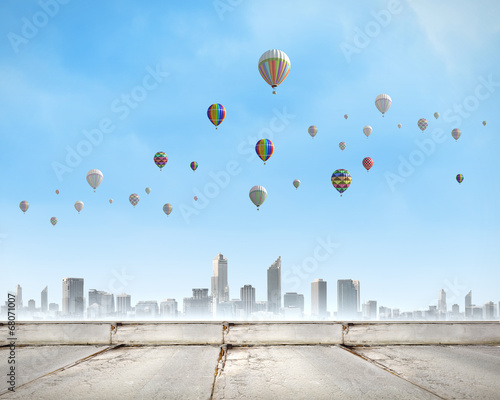 Fotoboard na płycie Latające balony