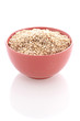 Grain in red bowl