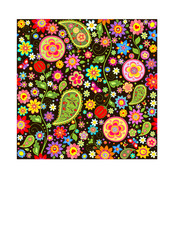 Canvas Print - Wrapper with paisley