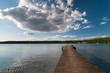Jetty on Sajno Lake near Augustow