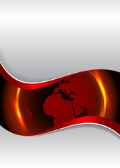Aufkleber - Vector modern background for brochure with globe