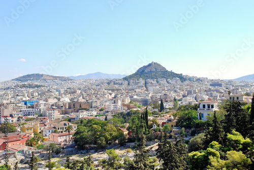 Board z aluminiowym obramowaniem Ateny i Lycabettus, Grecja