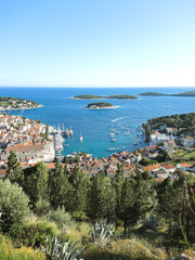 Sticker - Hvar island in Adriatic Sea, Croatia