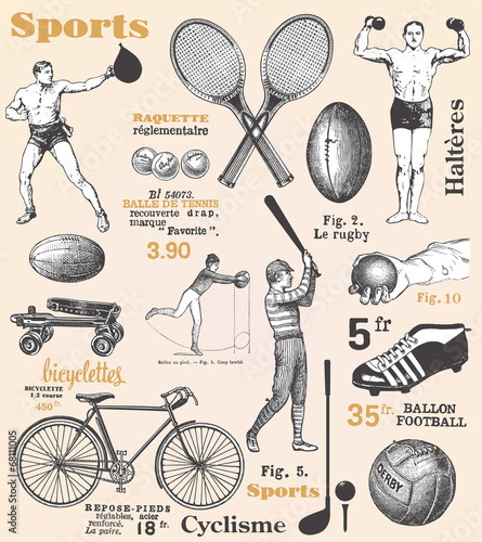 Dekoracja na wymiar  sport-plakat-z-francuskim-tekstem
