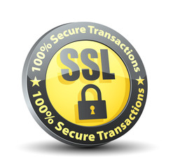 Wall Mural - SSL 100% Secure Transactions