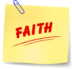 Wall Mural - Vector faith message