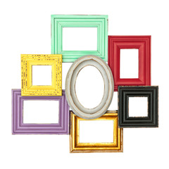 Wall Mural - vintage style frames for photo and picture