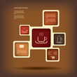 Coffee menu or infographics vector illustration
