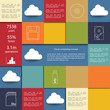 Cloud computing infographics illustration vector