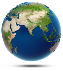 Wall Mural - world map - indian ocean