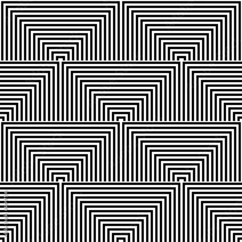 Board z aluminiowym obramowaniem Bezszwowe geometryczne tekstury op-art.