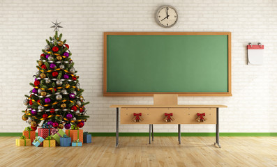 Wall Mural - Christmas classroom