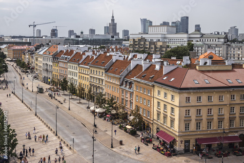 Naklejka samoprzylepna Warszawa, krakowskie przedmieście