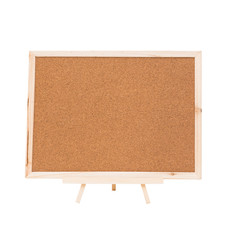 Cork board isolated on white background, clipping path