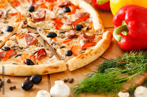 Naklejka samoprzylepna Najwyższa pizza
