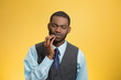 © pathdoc - Man with tooth ache, pain isolated on yellow background