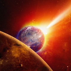 Wall Mural - earth and mars