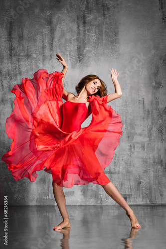 Plakat na papierze fotorealistycznym Tancerka flamenco