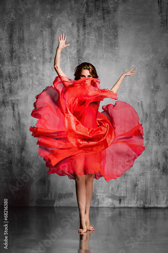 Plakat na papierze fotorealistycznym Tancerka flamenco