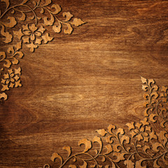 Wall Mural - Oriental wooden texture background