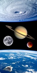 Wall Mural - earth fantasy planets universe