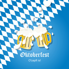 Wall Mural - In love beer Oktoberfest 2014 vector