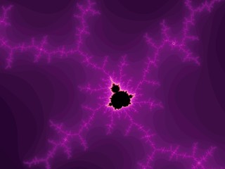 Fractal Mandelbrot in a purple colors