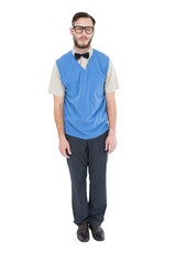 Poster - Geeky hipster wearing sweater vest