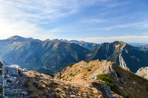 Obraz na płótnie canvas trzyczęściowy "tryptyk" Zachodnie Tatry