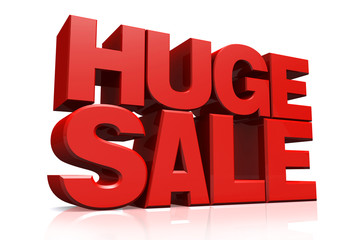 Wall Mural - 3D red text huge sale