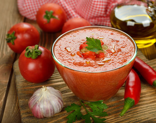 Canvas Print - gazpacho soup