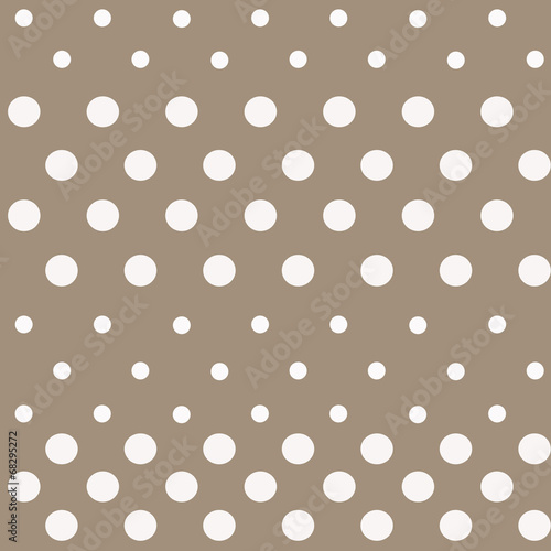 Fotoboard na płycie Bezszwowe polka dot jasny brązowy wzór