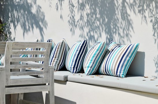 Wall Mural -  - Resting place outdoor with pillows