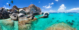 Fototapeta Do pokoju - Beautiful tropical coast at Caribbean