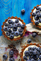 Wall Mural - Blueberry tarts