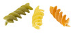 © Sebastian Studio - Three fusilli dry pasta