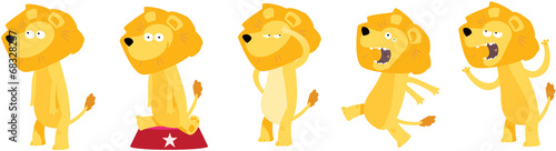 collection de lions pour enfants