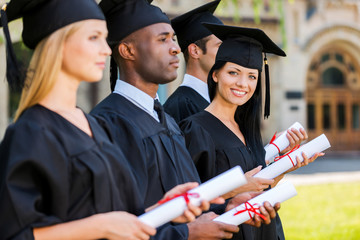 Canvas Print - Happy graduate.