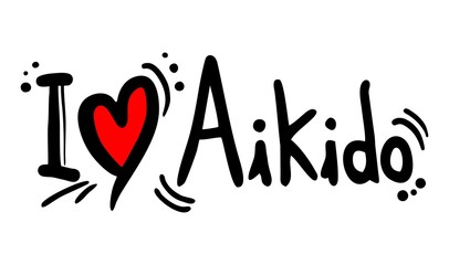 Sticker - Aikido love