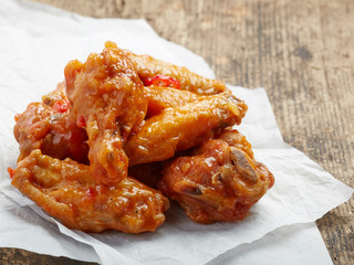 Sticker - fried chicken wings with sweet chili sauce