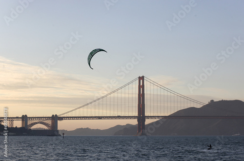 Obraz na płótnie canvas trzyczęściowy "tryptyk" Most Golden Gate, San Francisco