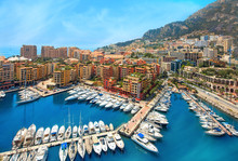 View Of  Monaco Harbour, Cote D'Azur