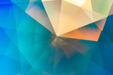 Wall Mural - abstract crystal refractions background