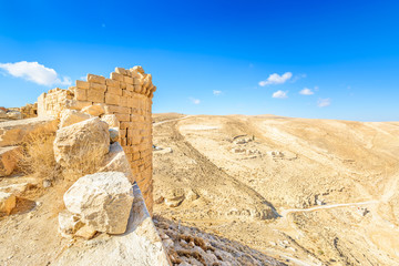 Shobak Castle of a Crusader in Shobak, Jordan.